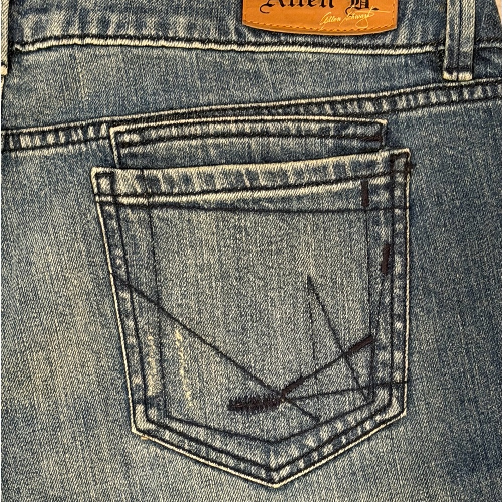 Allen B rhinestone pocket jeans size 15 Y2K glam denim - Picture 11 of 13